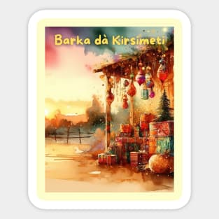 Hausa (West Africa) Christmas Sticker